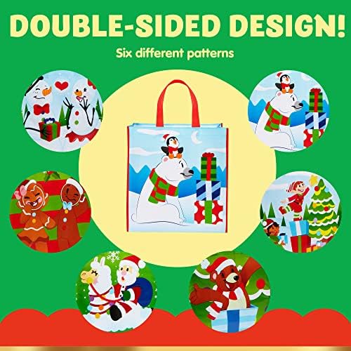 JOYIN 12 Extra-Large Christmas Gift Bags With Handles