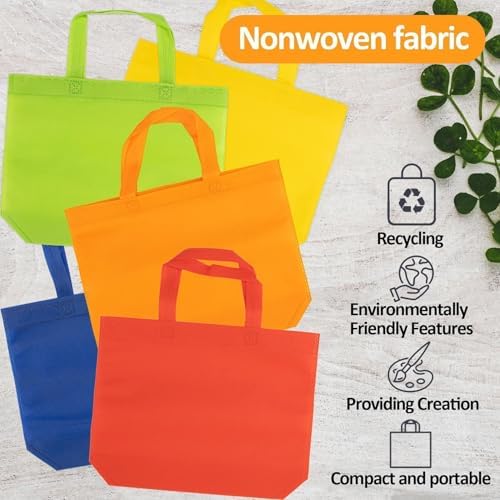 MAQIHAN 10PCS Colorful Reusable Gift Bags