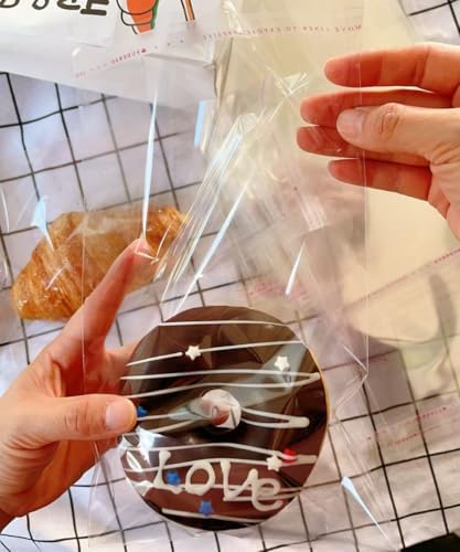 200 Pcs Clear Cellophane Bags 6x9 Inch Self Sealing
