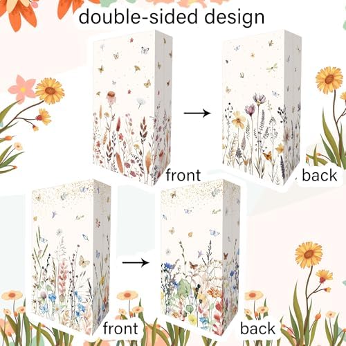 BACH AND BOUJEE 12PCS Wildflower Party Bags with Stickers