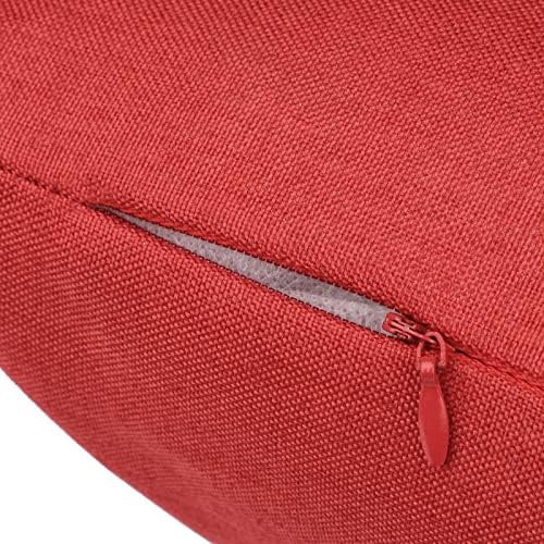 Pack of 2 18x18 Inch Red Waterproof Pillow Covers