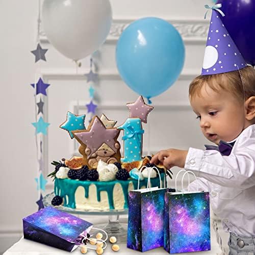 16 Pcs Galaxy Party Bags for Space Themed Events