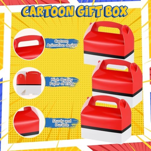 Marspark 24 Pack Cartoon Party Gift Boxes