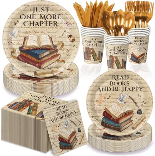 Book Themed Party Decor Set for 20 Guests