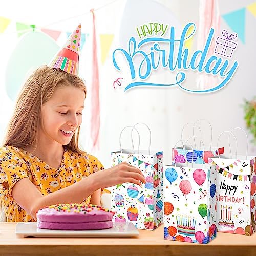 Fulmoon 36 Pcs Birthday Gift Bags with Handle