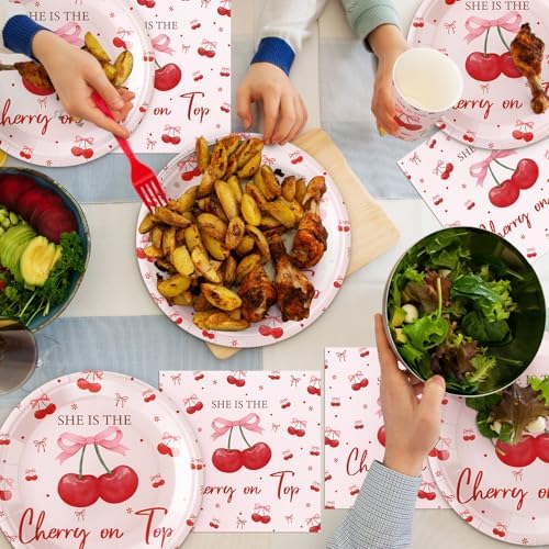 Zhehao 200 Pcs Wedding Party Plates Napkins Set