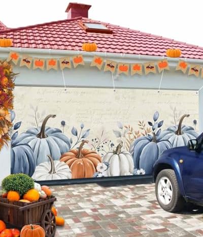 Singingin Fall Garage Door Banner 7x8 ft