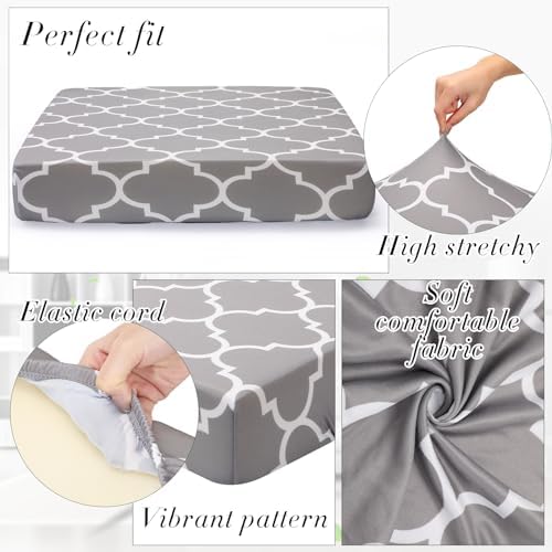 Newwiee 12 Pcs Elastic Sofa Cushion Covers