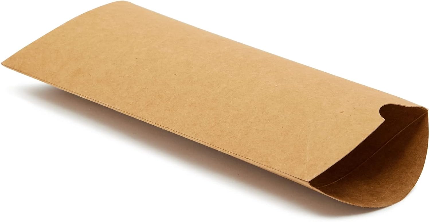 100 Pack Pillow Boxes with Jute Twine for Gifts