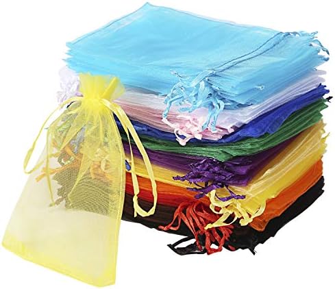 Bouraw 120pcs Organza Bags 4x6 Inches Drawstring Gift Wrapping