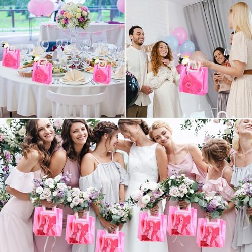 Paterr 20 Pcs Clear Reusable Gift Bags with Handles