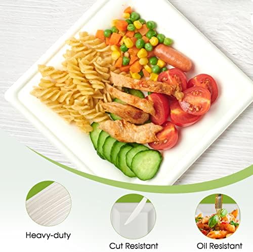 ECOLipak 150 Piece 8 Inch Compostable Plates