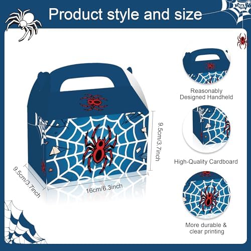 FLOLUVZ 16 Piece Spider Themed Gift Boxes