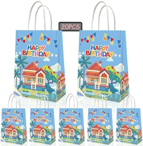 YOOUUQIAN 20 PCS Blue Dog Party Favors Bags