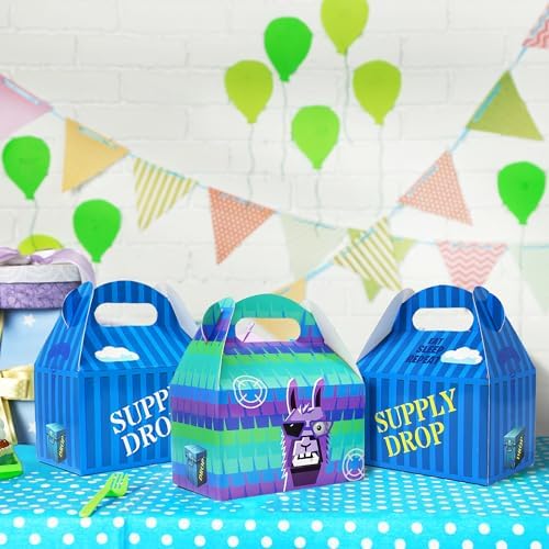 Video Game Llama Goodie Bags 16 Pcs Candy Boxes