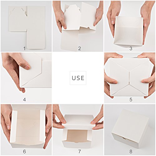Mesha 3x3x3 Inch 100pc Cardboard Gift Boxes with Lids