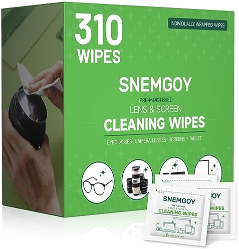 310 Count Pre-Moistened Lens Cleaning Wipes for Glasses Phones Lenses Screens