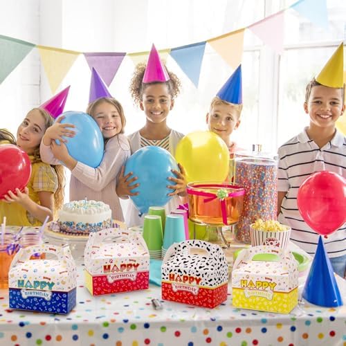 24 Pack Cartoon Dog Paw Treat Boxes for Birthday Parties