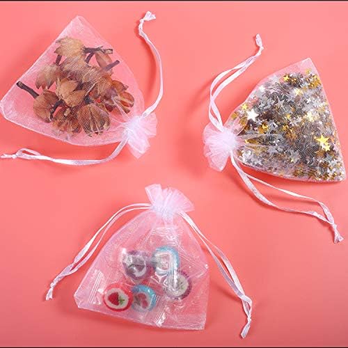 Mudder 50 Pack Organza Gift Bags with Drawstring