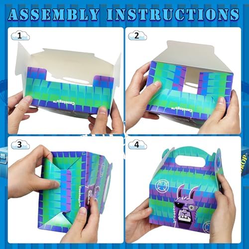 Video Game Llama Goodie Bags 16 Pcs Candy Boxes