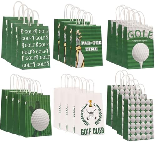 CZWXOXO 24pcs Golf Themed Gift Bags Party Supplies