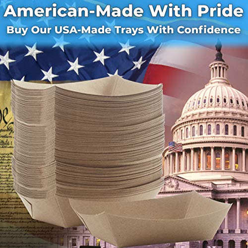 Avant Grub 3lb Eco-Friendly Food Holder Trays 50-Pack