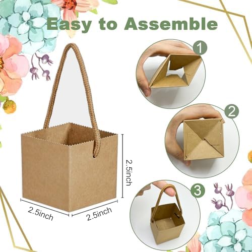 40 Pack Succulent Wrap Bags with Gift Box Set