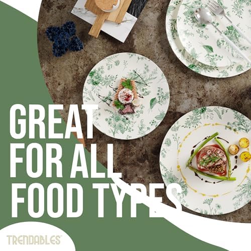 Trendables 80 Piece Plastic Disposable Plates Set
