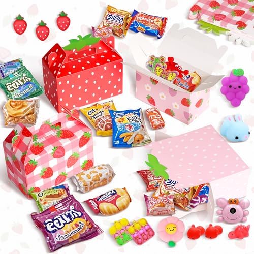 Kriyokiaa 16 Pcs Strawberry Party Favor Boxes
