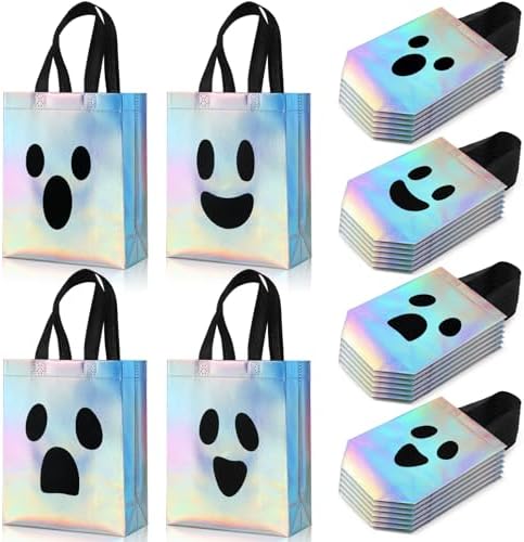 Paterr 24 Pcs Iridescent Halloween Gift Bags