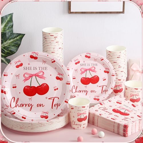 Zhehao 200 Pcs Wedding Party Plates Napkins Set