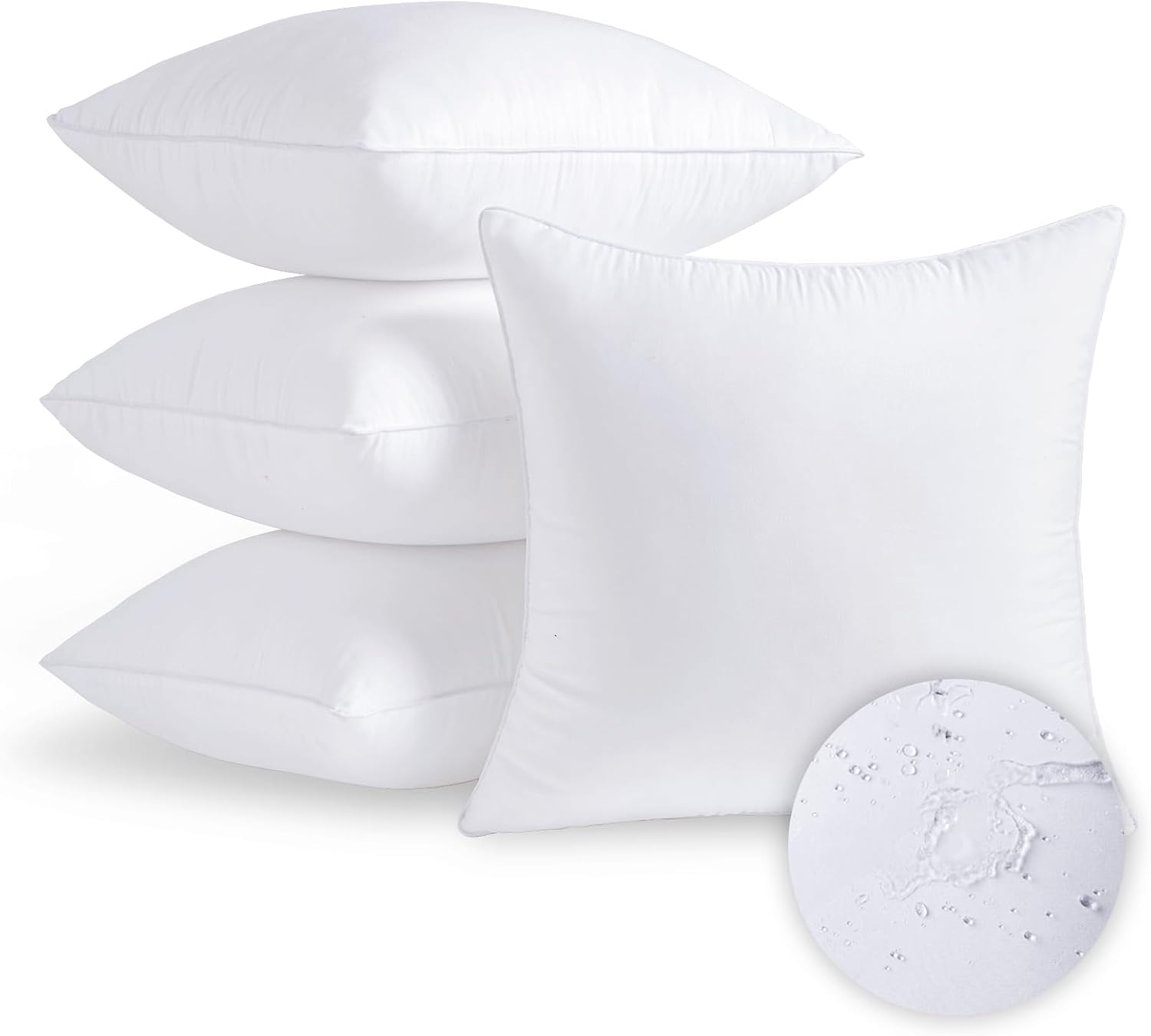 20x20 Waterproof Pillow Inserts Set of 4