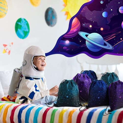 Censen 24 Pcs Starry Sky Drawstring Bags Set