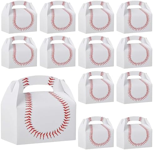Bedwina Baseball Treat Boxes - Pack of 12