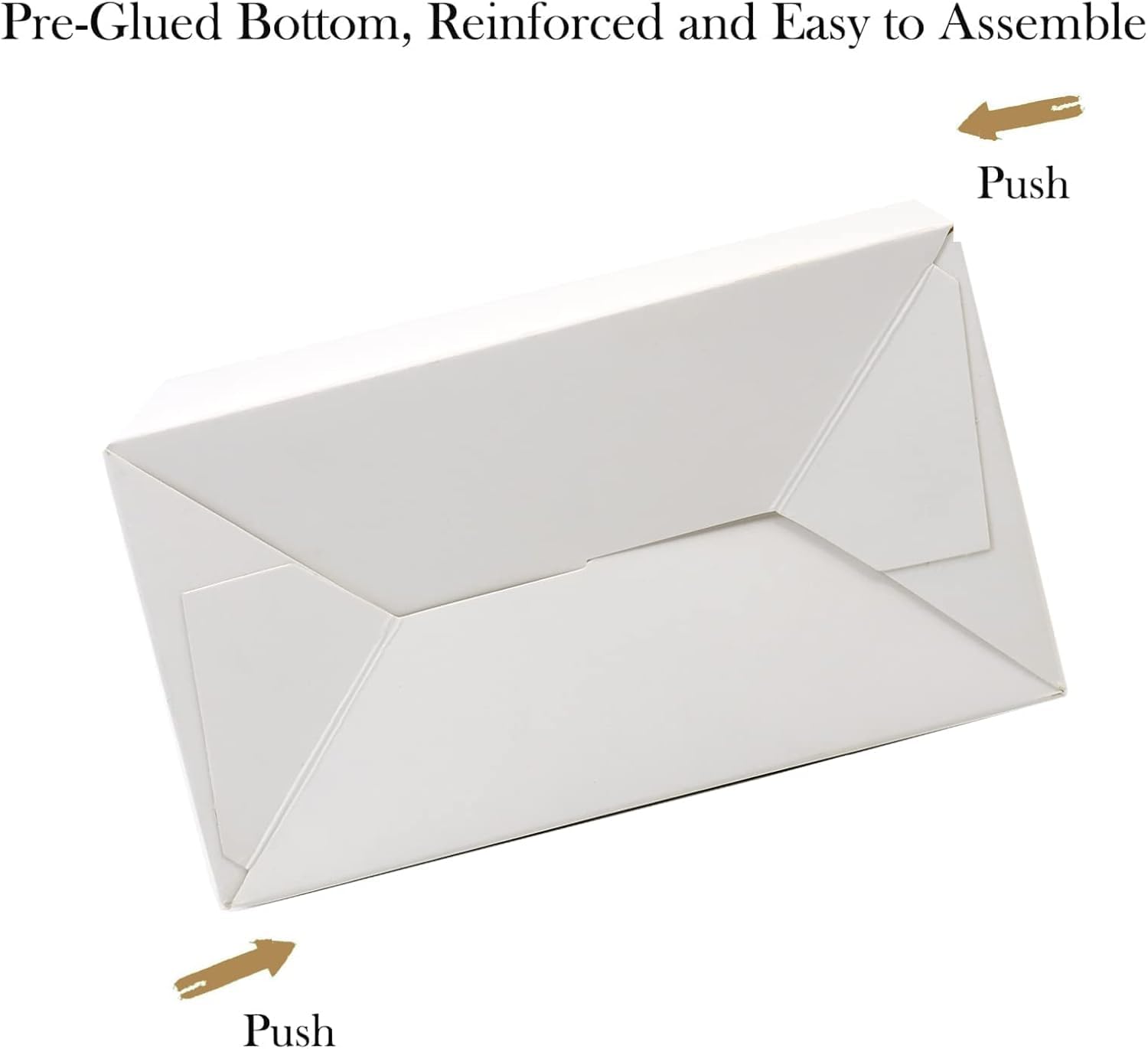 30Pcs 9 Inch White Gable Gift Boxes for Parties