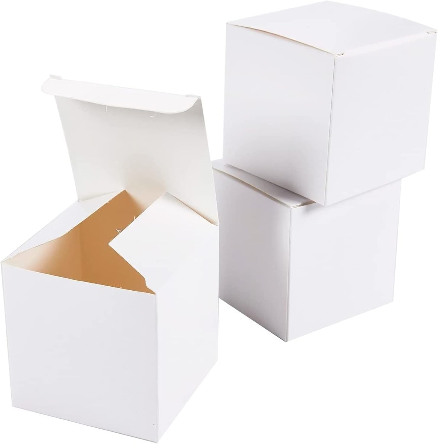Juvale 100-Pack White 3x3x3 Gift Boxes with Lids