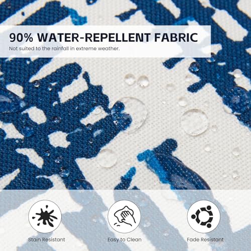 Outdoor Throw Pillows Set of 2 Waterproof 16x16 Inch