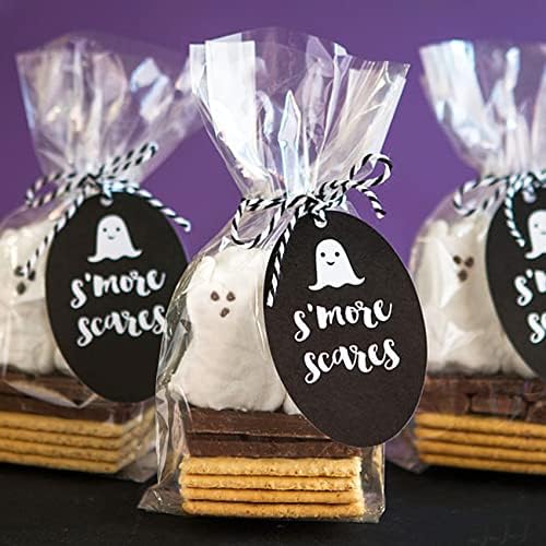 Morepack Gusseted Flat Bottom Cellophane Bags 50Pcs 4x2x8 Inches