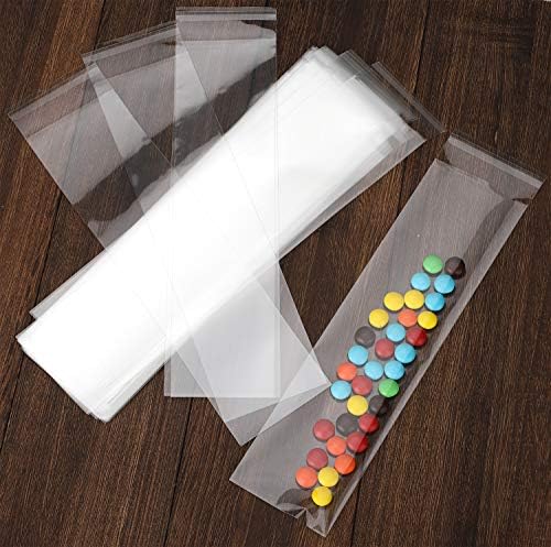 100 pcs Clear 3 in x 11 in Self Seal Cello Bags