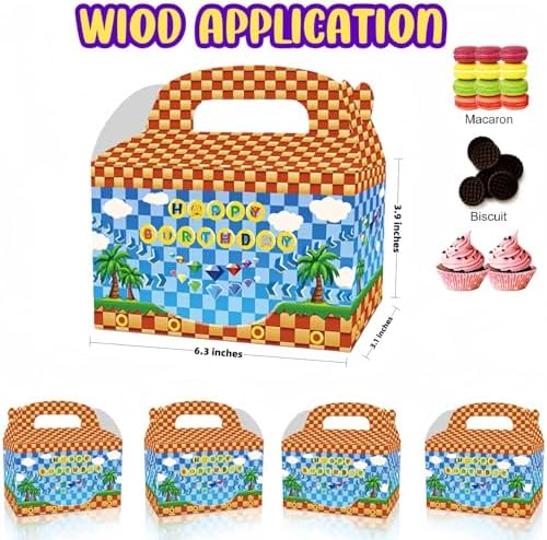 HMJDMM 12 Pcs Hedgehog Themed Gift Bags