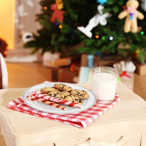 JollyPack 100 Piece Disposable Silver Plates Set