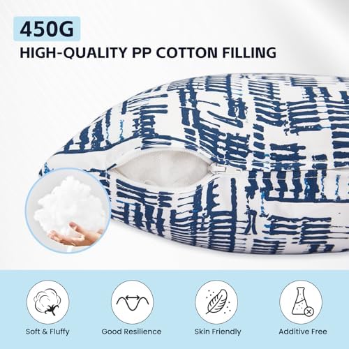 Outdoor Throw Pillows Set of 2 Waterproof 16x16 Inch