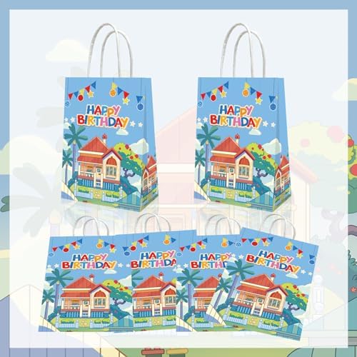 YOOUUQIAN 20 PCS Blue Dog Party Favors Bags