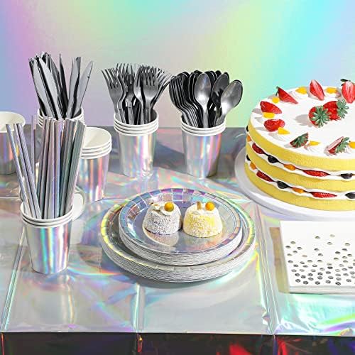 Iridescent Party Supplies Decorations Set for 25 Guests