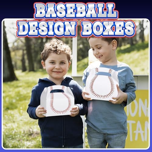 Bedwina Baseball Treat Boxes - Pack of 12