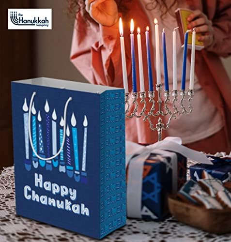 The Hanukkah Company Gift Bags - 4 Pack 5x8 Inch Blue