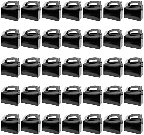 HKLMRO 35 Pc Black Candy Treat Boxes for Party