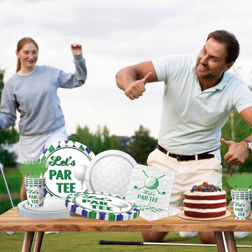 Dydamud Golf Party Supplies 140pcs Tableware Set