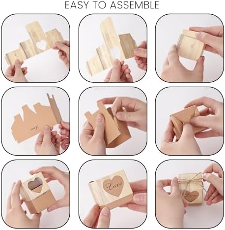 VGOODALL Mini Gift Boxes 50 Pack for Parties and Weddings