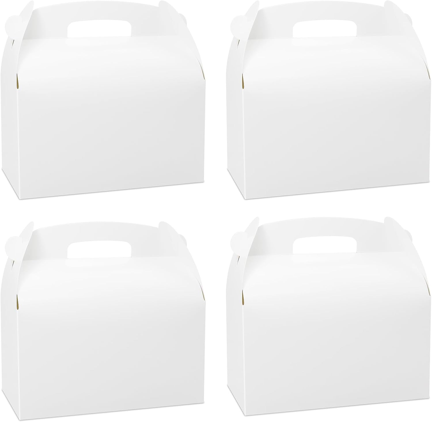 30Pcs 9 Inch White Gable Gift Boxes for Parties